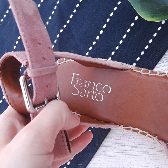 Franco Sarto| Pellia Espadrille Wedge Sandal Pink - Picture 2 of 6